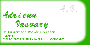 adrienn vasvary business card
