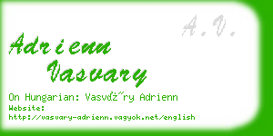 adrienn vasvary business card